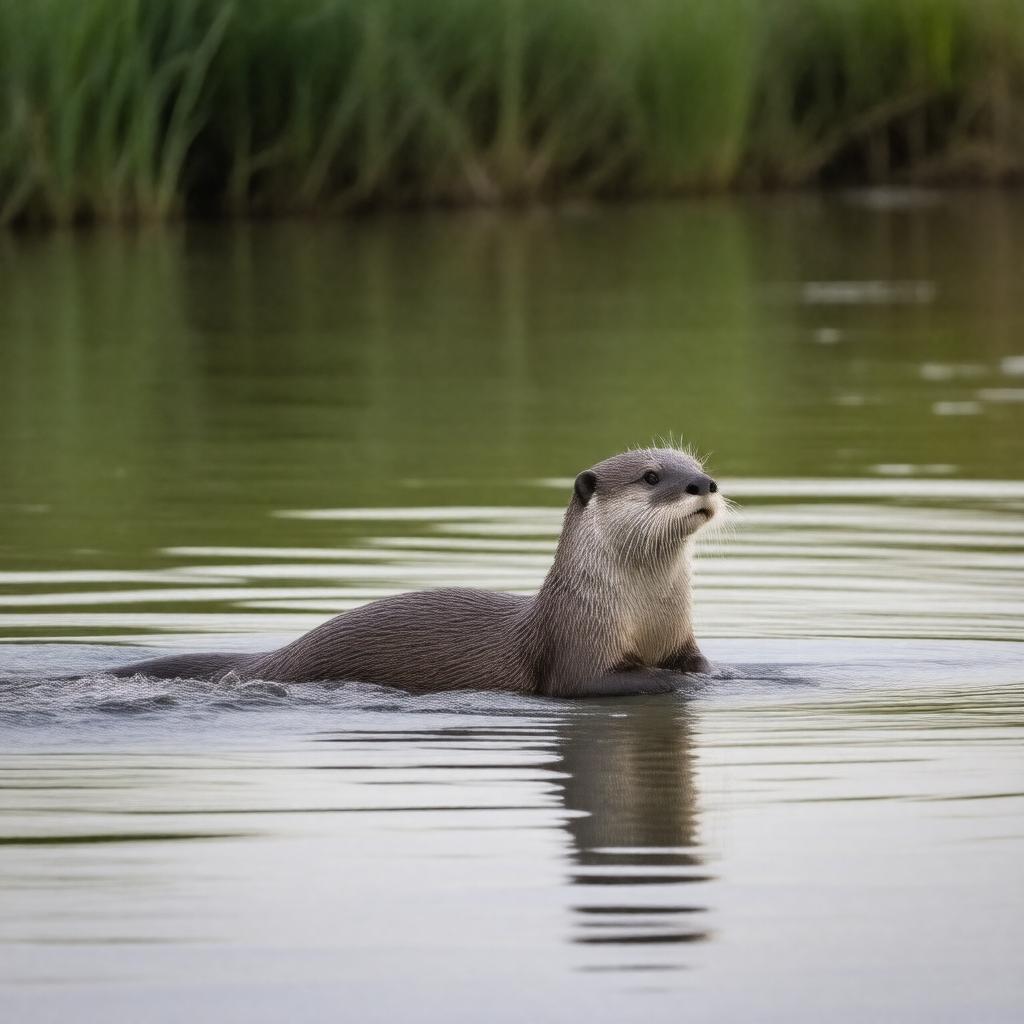 river otter (Lontra canadensis)